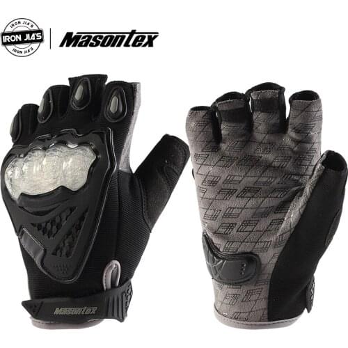 Masontex Motorcycle Riding Gloves Summer Breathable Outdoor Half Finger Racing Moto Gloves Motorbike Motocross Gloves