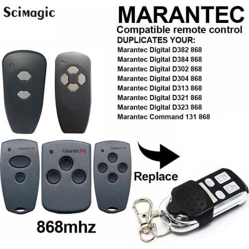 Gate control Hormann Marantec 868 garage door remote control key duplicator clone HSM2 HSM4 868 Marantec Digital D302 382