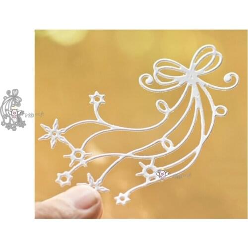 Mmao Crafts Metal Steel Cutting Dies New Star bow strip Stencil For DIY Scrapbooking Paper/photo Cards Embossing Dies