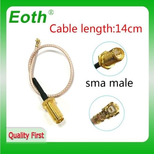 SMA male to Extension cable 5 Cord U.FL IPX Connector Antenna RF Pigtail Cable Jumper for PCI WiFi Card SMA Jack to IPX RG178