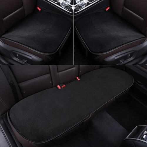 Winter Universal 6 Colors Plush Car Seat Cover Mat Carpet Pad Soft Breathable Non-slip Seat Cushion Auto Accessories Protector