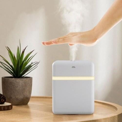 Smart Induction Spray Home Air Humidifier 600ml Portable Wireless USB Aromatic Essence Diffuser Battery Life Display
