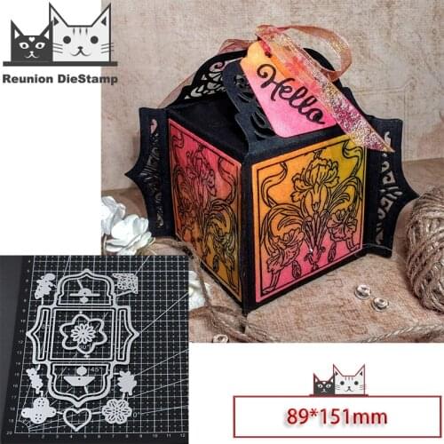 Reunion New Design Craft Metal Die Cuts Gift box Cutting Die Scrapbooking Album DIY Paper Card Embossing Stencils