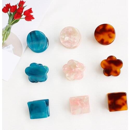 4Pc/lot Headwear High-grade acetic acid geometric hairpin Claws Hair Clip Crab Amoeba Hairpin For Women Accessories Ornaments