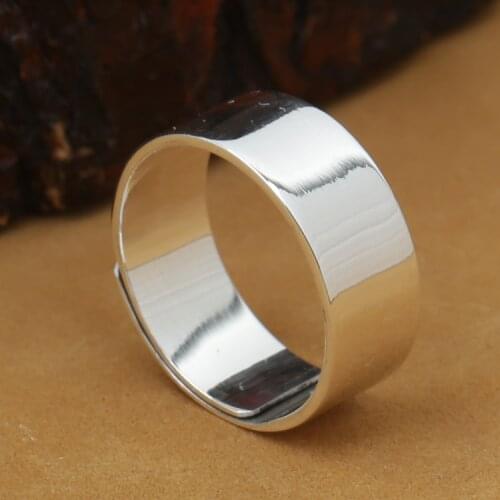 Handmade 999 Silver Ring Real Pure silver Ring Adjustable Ring Women Ring