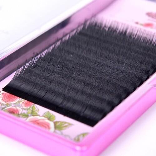 0.12C Mix length Individual Eyelash Extension Set Mink Silk Fake Eye Lashes natural soft eyelash