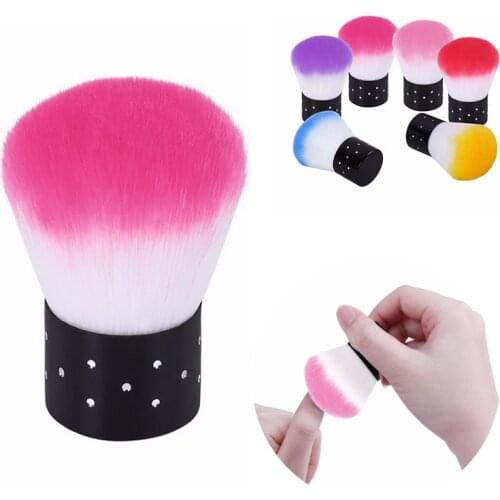 1pcs Nail Cleaning Brush Colorful Soft Nail Brush Dust Remover Nail Art Manicure Tools Nail Power Cleaner For Acrylic & UV Gel