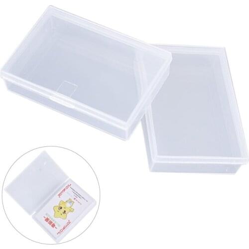 2pcs Transparent Plastic Boxes Playing Cards Container PP Storage Case Packing Poker Game Card Box For Board Games