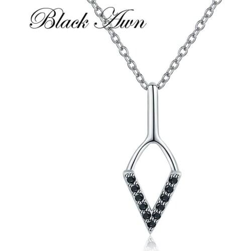 2021 New Classic Band 925 Sterling Silver Fine Jewelry Trendy Engagement Necklaces for Women Wedding Necklaces Pendants P177