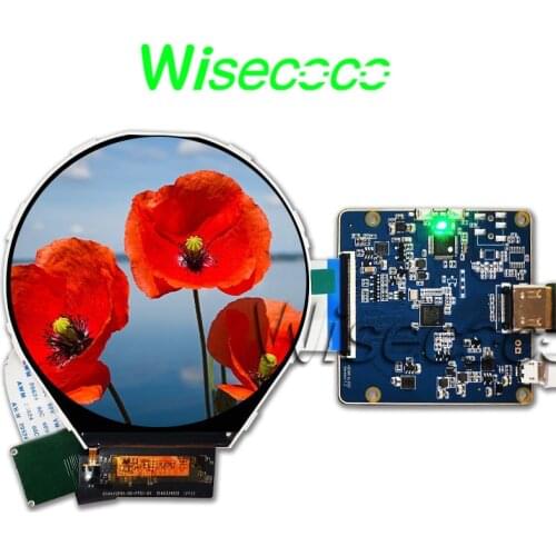 3.4 Inch 800*800 Round Circle Circular IPS TFT LCD Module Screen Panel LCM MIPI Display For Raspberry pi DIY Project