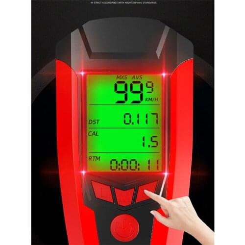 3 in 1 bicycle light USB bicycle front light 5 LED waterproof flashlight handle light horn with bicycle tail light Equipment