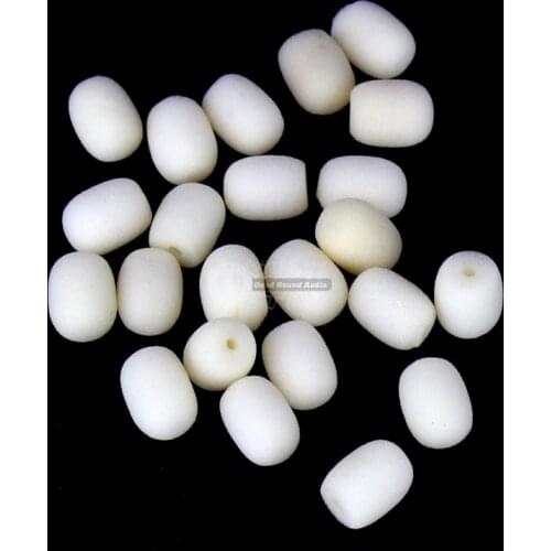 30pcs 5mm Condenser Microphone Windscreen Sponge Foam Cover For Headworn Earhook Mic Capsule Lavalier Mike Windproof Shield Cap