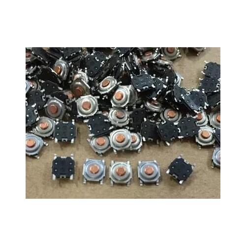 4 * 4 * 1.5 SMD touch switch button / micro moving liquid crystal SMD 4 feet waterproof rosy red head