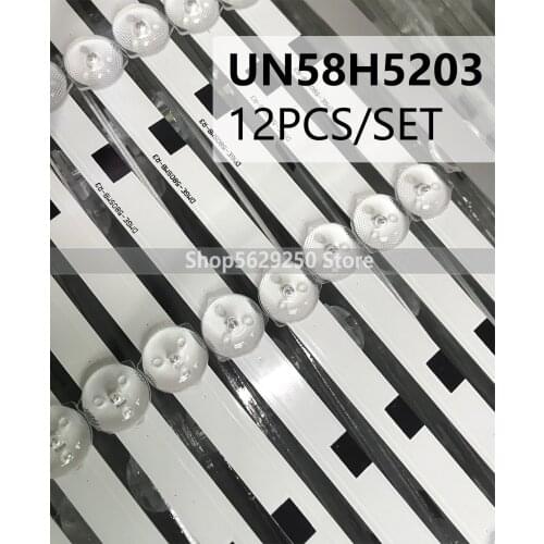 5set=60 PCS LED Backlight strip for Samsung UN58H5202 UN58H5005 UN58H5200 UN58H5203 DMGE-580SMB-R3 580SMA BN96-32772A 32771A