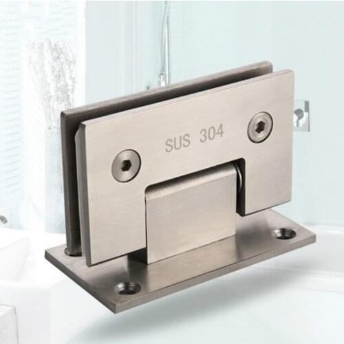 90 Degree 304 Stainless Steel Glass Door Hinge Bathroom glass door Door Hinges For Home shower room Door Hinges