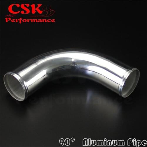 90 Degree 60mm 2.36" inch Aluminum Intercooler Intake Pipe Piping Tube hose