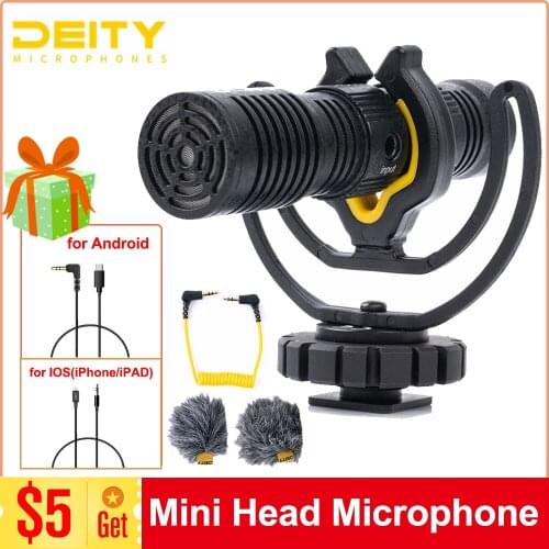 Aputure Deity V-Mic D4 Duo Microphone Mini Voice Recorder Dual Cardioid Interview Mic for Vlog Pocket Cam DSLR Camera