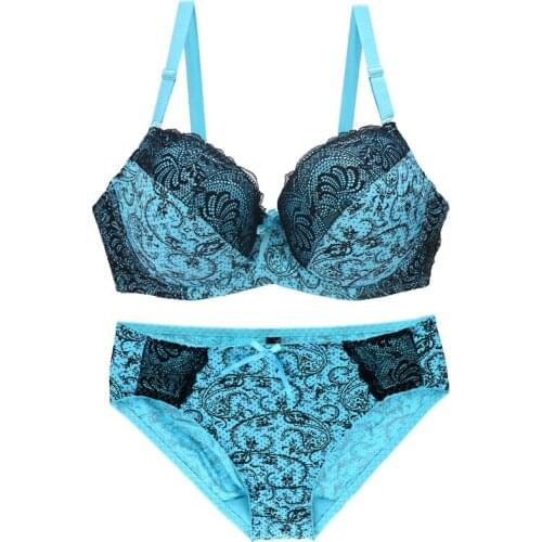 New Sexy BCDE Cup Bra Sets For Women Lace Lady Ultrathin Breathable Push Up Underwear Ultra Thin Seamless Female Lingerie