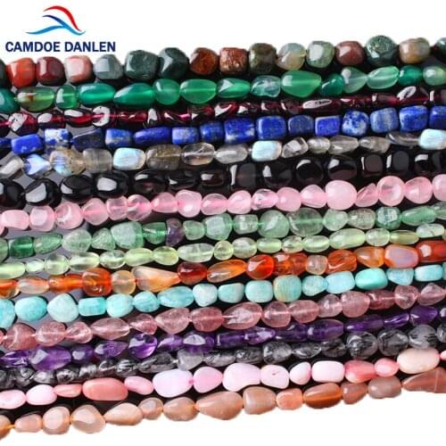 CAMDOE DANLEN Natural Stone Boutique Chips Beads 7-10mm Strand 16" Lrregular Gravel Fit Diy Charms Beads Jewelry Findings Making