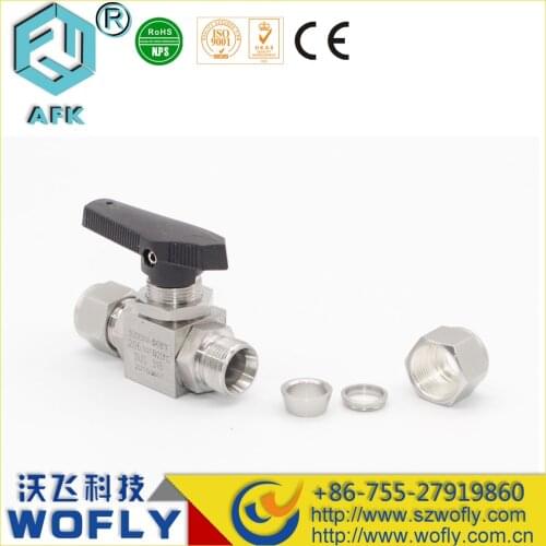 2 Way Stainless Steel SS316 3/8" Ball Valve 3000PSI