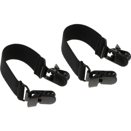 Elastic Boot Straps Trouser Pant Ends Clip for Motorcycle Biker Smooth Jeans