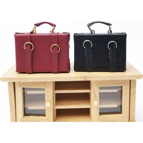 Fashion Mini Suitcase for Toys Trunk Dollhouse Decor Jewellery Box Doll Handbag For Doll
