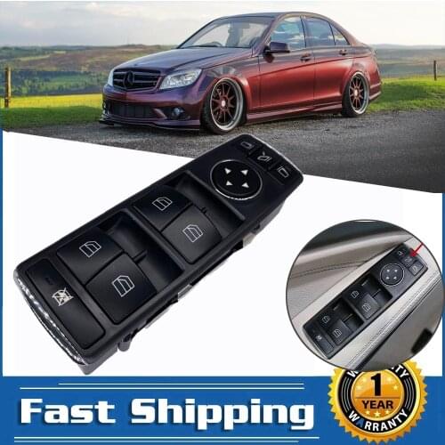 Window Master Control Switch Rearview Mirror Button Console For Mercedes Benz W204 C-Class W212 C207 A207 E-Class X204 GLK-Class