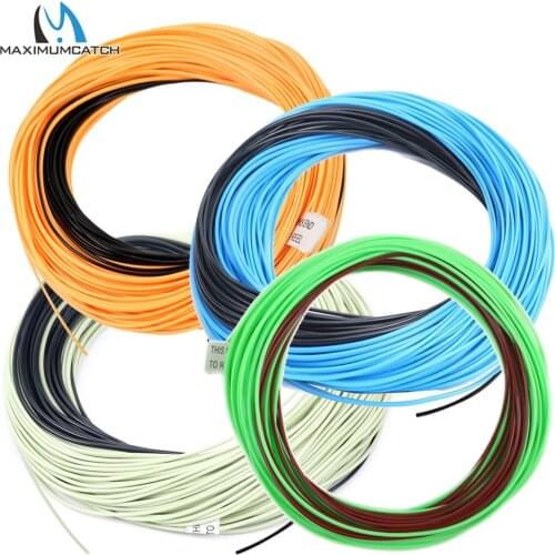 Maximumcatch Fly Fishing Line Double Color Weight Forward Floating 100FT Fly Line With Sinking Tip Floating Fly Line