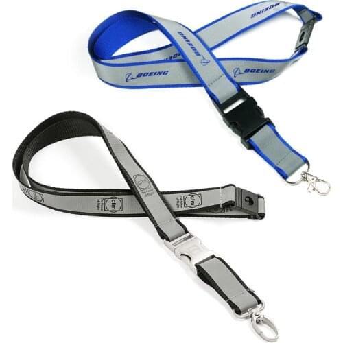 CFM engine Rolls Royce CAAC aviation Luminated Refective Lanyard Pilot License ID Holder, Wide Lanyard Flight Crew Airman