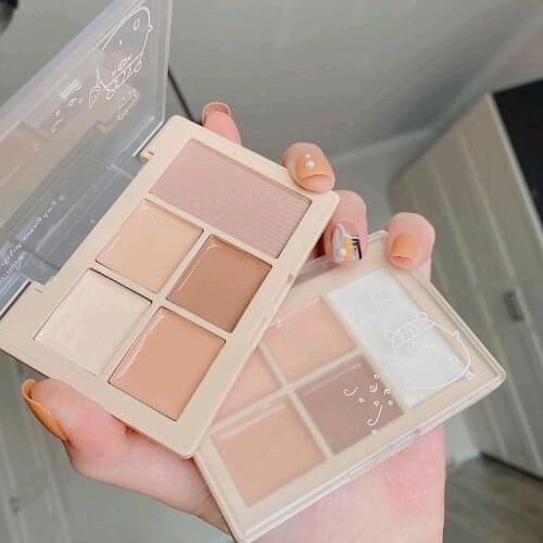 Professional Concealer Palette Long Lasting Texture Contour Base Foundation Full Coverage Highlighter Face Bronzer Cosmetic
