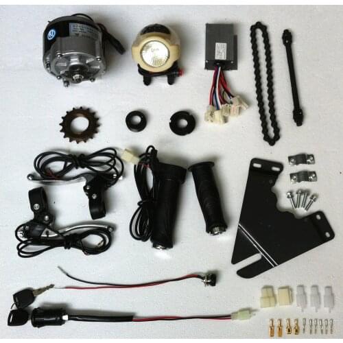 DC 36V 250W brush motor, DIY 22" - 28" electric bicycle kit , electric bicycle motor, E-bicycle kit, MY1016Z brush motor