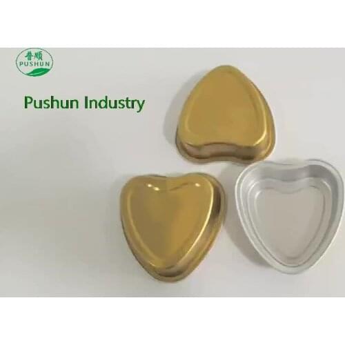 100ml aluminum foil pan disposable heart shape household baking cup
