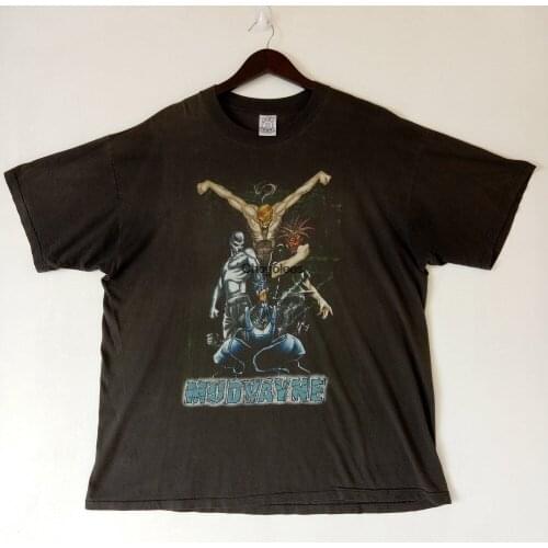 VINTAGE MUDVAYNE American heavy metal promo tour concert rare design tee t shirt