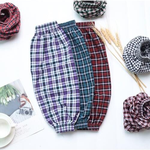 1pair Cotton Grid Wide Mouth Four-Needle Sleeves Cotton And Linen Thickened Labor Insurance Work Protective Sleeves Breathable