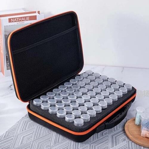 15/30/60120 Bottles 5d Diamond Painting Accessories Container Storage Tools Bag Carry Case Stickers Box Drill Pen Glue Clay