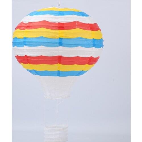 30cm 12inch Chinese Paper Lantern Striped Hot Air Balloon Baby Shower Birthday Party Wedding Decoration Hanging Balls Lampion