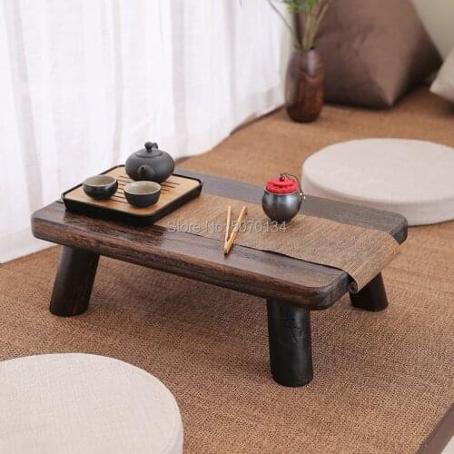 Antique Computer Table Rectangle Paulownia Wood Traditional Furniture Low Coffee/Tea Table Japanese Style