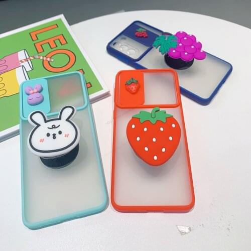 Case for Samsung A32 4G A52 A12 S21 Ultra Camera Lens Protect Phone Cover for samsung a32 m31S M51 s21 Cartoon Stand Holder Case