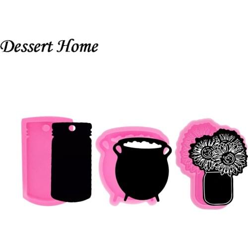 DY0052 DIY epoxy Resin mold silicone tumbler mold for keychains clay Jar. Red wine glass. Coffee cup mold