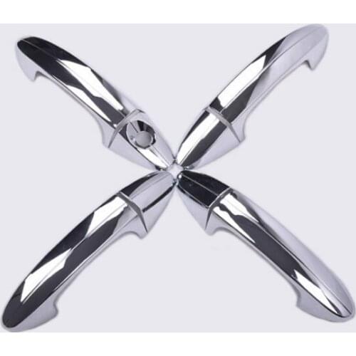 FUNDUOO For Ford Ecosport 2013-2016 Ford Fiesta 2009 2010 2011 2012 2013 2014 2015 Chrome Car Door Handle Cover Trim