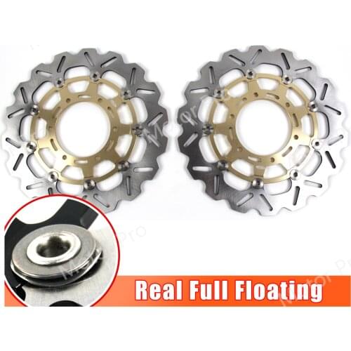 2PCS CNC Floating Disk Front Brake Disc Rotor For Suzuki GSXR1000 GSX-R GSXR 1000 2009 2010 2011 2012 2013 2014 / GSXR600