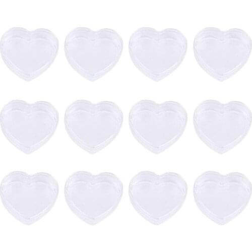 100 x 5g Empty Portable Heart Shape cream Make up case 5cc cosmetic container 5ml pp jar cream jar cosmetic packaging