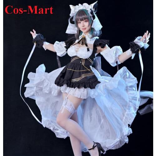 Hot Game Azur Lane Cheshire Cosplay Costume Cute Cat Gorgeous Formal Dress Full Set Activity Party Role Play Clothing S-XL
