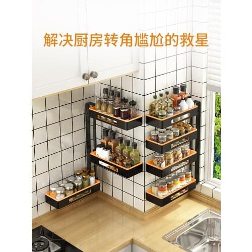 Kitchen rotating shelf storage shelf