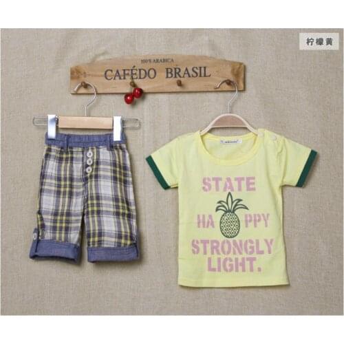 Summer baby boys clothes suit Baby t-shirt short pant set 100% cotton Infant tees shirts bebe clothing