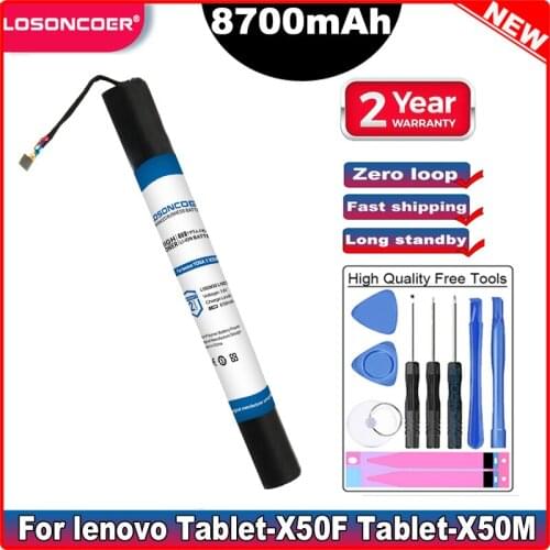 LOSONCOER L15C3K32 L15D3K32 8700mAh Tablet Battery For Lenovo YOGA 3 Tablet-X50F Tablet-X50M YT3-X50F YT3-X50M YT3-X50L YT3-X50