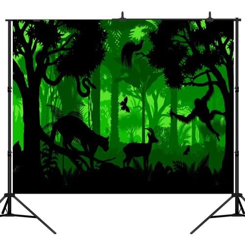 Lyavshi Jungle Safari birthday Party photography backdrops Fairy Forest Decor Children photo background Photocall Studio