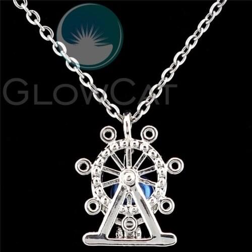 K1171 Copper Water Windmill Beads Cage Perfume Essential Oil Diffuser Pearl Cage Locket Necklace