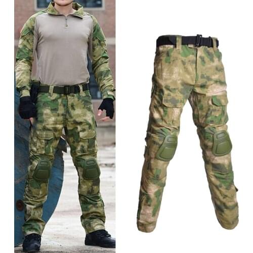 Camouflage Mens Cargo Pants Men Casual Camo Multi Pockets Military Tactical Pants Hip Hop Joggers Streetwear Pantalon Homme