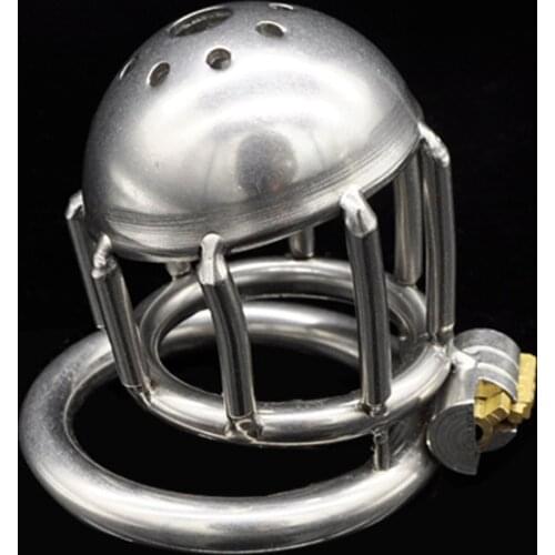 Stainless Steel Male Chastity Device,Cock Cage with Lock,Penis Rings,Cock Ring,Chastity Belt,Adult Sex Toys for Men